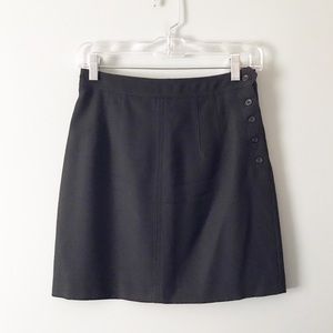 [Vintage] Guess Collection Black Button Mini Skirt
